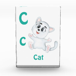 Kat personalisieren ABC: Letter C - Name hinzufüge Fotoblock