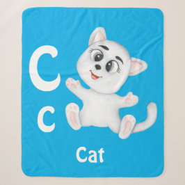 Kat personalisieren ABC: Letter C - Name hinzufüge Sherpadecke