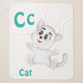 Kat personalisieren ABC: Letter C - Name hinzufüge Sherpadecke