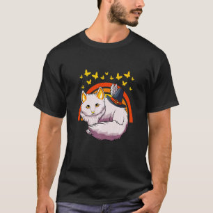 Kat Pilger Hut Thanksgiving Tag Süße Katze Herbst  T-Shirt
