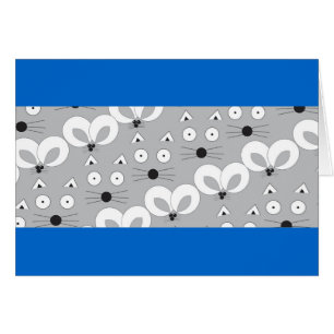 Kat- und Mausmuster grau