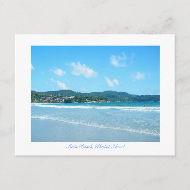 Kata, Kata Beach, Phuket Island Postkarte (Vorderseite)