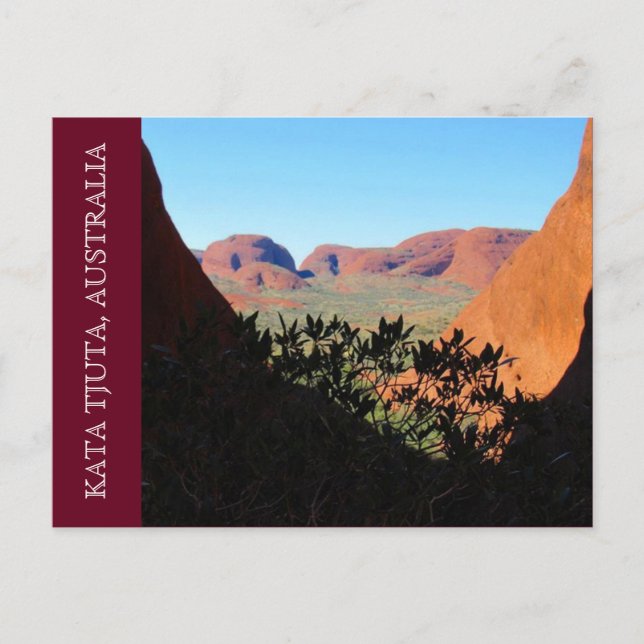 Kata-Tjuta-Ansicht Postkarte (Vorderseite)