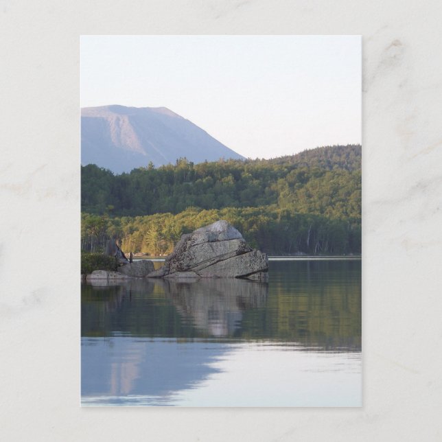 Katahdin aus dem Rainbow Lake Postkarte (Vorderseite)