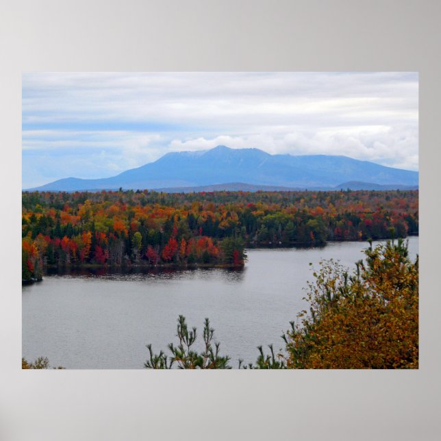 Katahdin im Herbstposter Poster (Vorne)