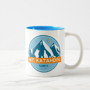 Katahdin Maine Stars Moon Zweifarbige Tasse