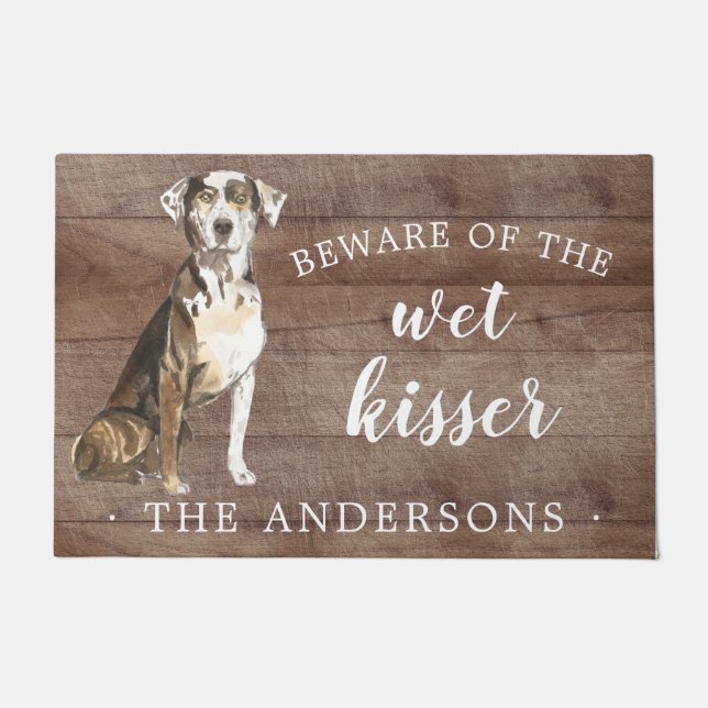 Katahoula Leopard Dog Personalisiert Dog Mat Fußmatte (Vorderseite)