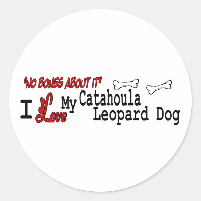 Katahoula Leopard Hund (I Liebe) Aufkleber (Vorderseite)