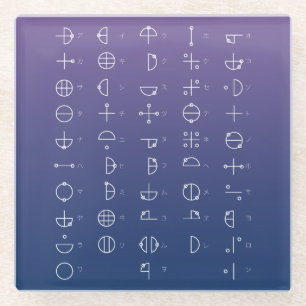 Katakamuna Chart Glasuntersetzer