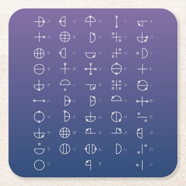 Katakamuna Chart Rechteckiger Pappuntersetzer (Vorderseite)
