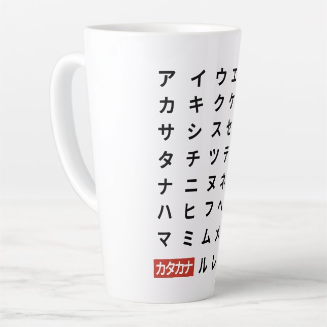 Katakana Milchtasse (Linke Ecke)