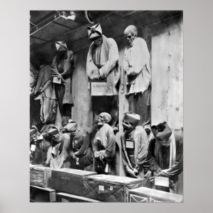 Katakombenmuscheln in Palermo, Italien Poster