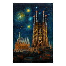 Katalan Starry Night | Gaudí Meets Van Gogh