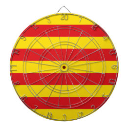 Katalanische Flagge Dartscheibe