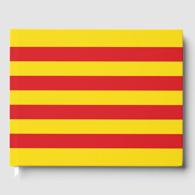 Katalanische Flagge Gästebuch (Vorderseite)
