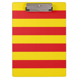 Katalanische Flagge Klemmbrett