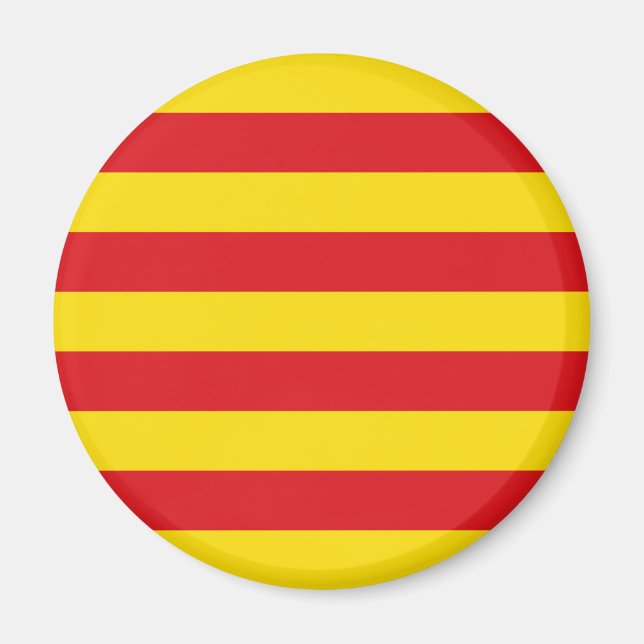 Katalanische Flagge Magnet (Vorne)
