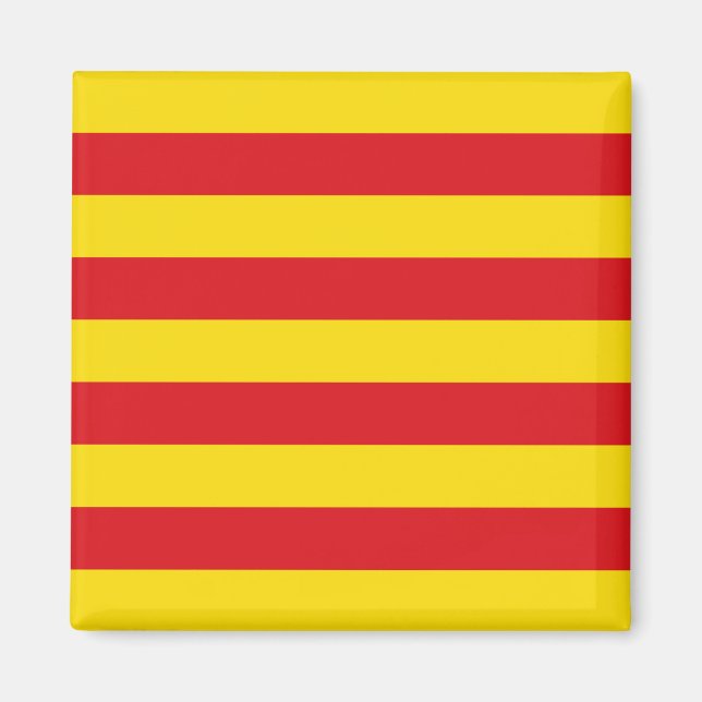Katalanische Flagge Magnet (Vorne)