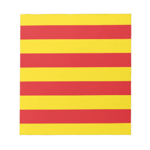Katalanische Flagge Notizblock