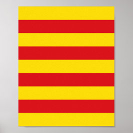 Katalanische Flagge Poster