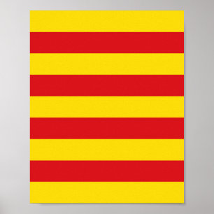 Katalanische Flagge Poster