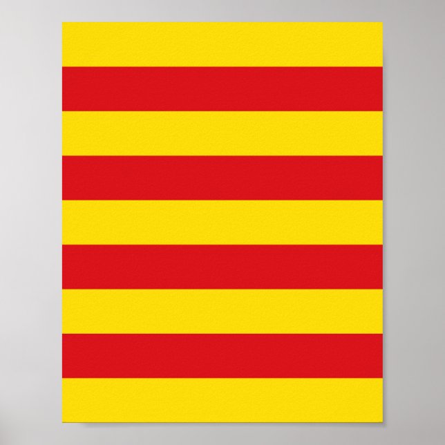 Katalanische Flagge Poster (Vorne)