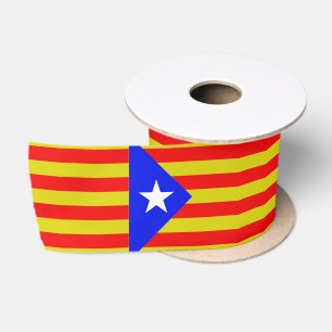 Katalanische Flagge Satinband