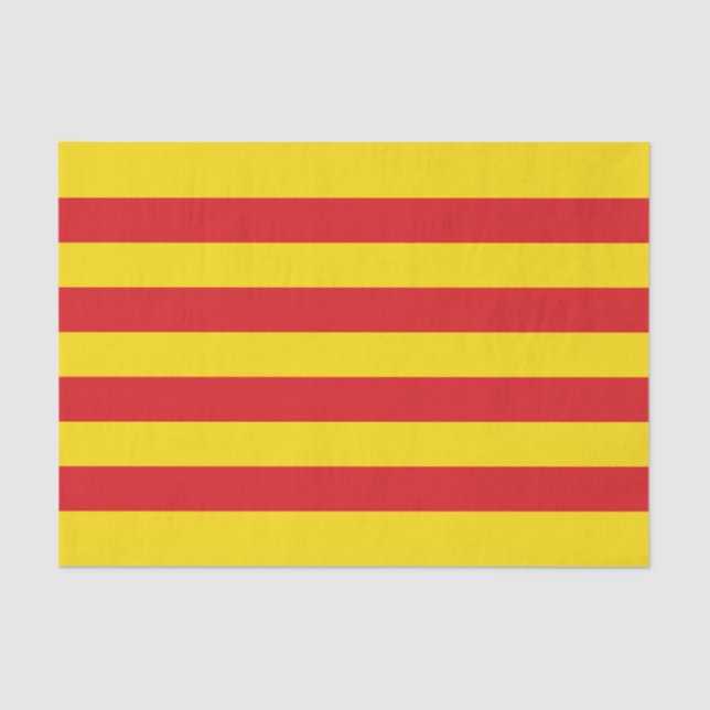 Katalanische Flagge Seidenpapier (Vorderseite)