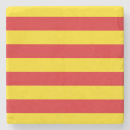 Katalanische Flagge Steinuntersetzer