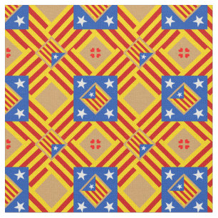 Katalanische Flagge und trendy Fabric-Mode Stoff