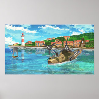 Katalina auf einer griechischen Insel Poster