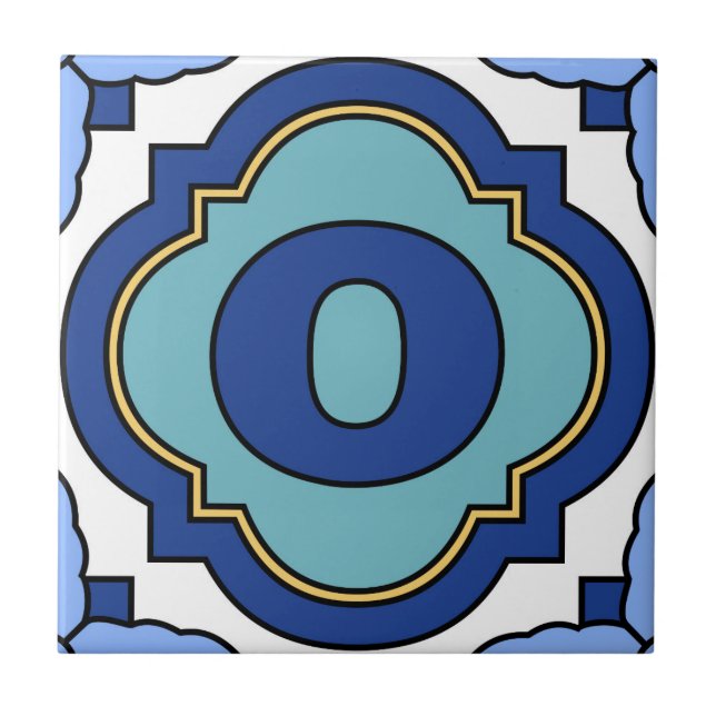 Katalina Island Number Address Tile 0 Fliese (Vorderseite)