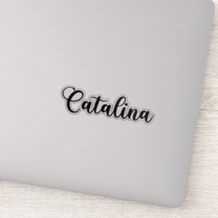 Katalina Name - Handgeschriebene Kalligrafie Aufkleber