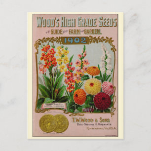 Katalog "Blume für Vintage Gartenarbeit" Postkarte