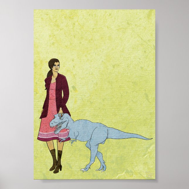 Katalog Frauen und Dinosaurier 12x18 Poster (Vorne)