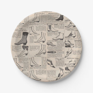 Katalog für antike Showwerbung Pappteller