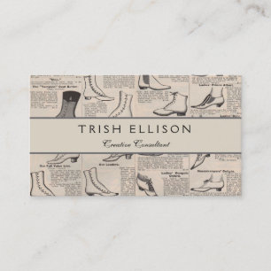 Katalog für antike Showwerbung Visitenkarte