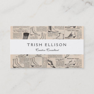 Katalog für antike Showwerbung Visitenkarte