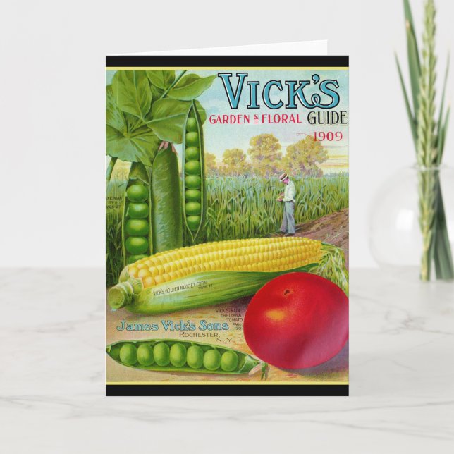 Katalog für pflanzliches Saatgut 1909 Karte (Vorderseite)