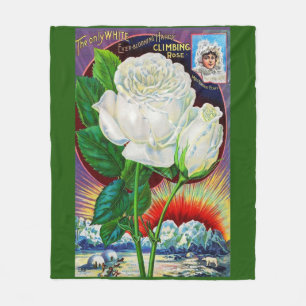 Katalogbild der 1890er Jahre White Rose Fleecedecke