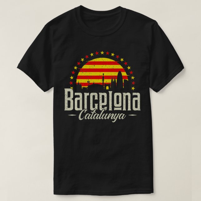 Katalonien Ciudad Condal Catalunya Barcelona Pullo T-Shirt (Design vorne)