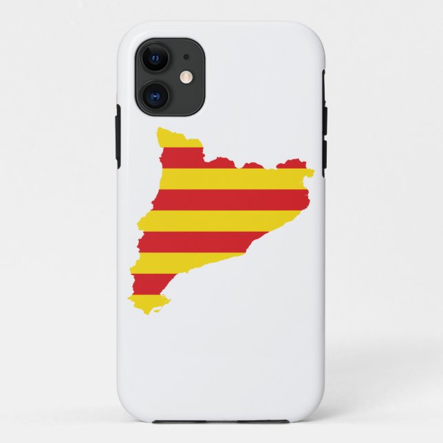 Katalonien - Flag Karte Case-Mate iPhone Hülle (Rückseite)