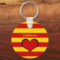 Katalonien Flag & Katalan Herz, Reise /La Senyera