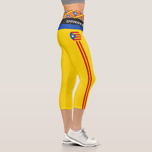 Katalonien Flag & Katalan - La Senyera fashion /Es Capri Leggings
