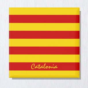 Katalonien Flag & Katalan - La Senyera Modeerschei Magnet