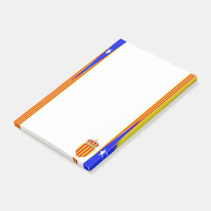 Katalonien-Flagge Post-it Klebezettel