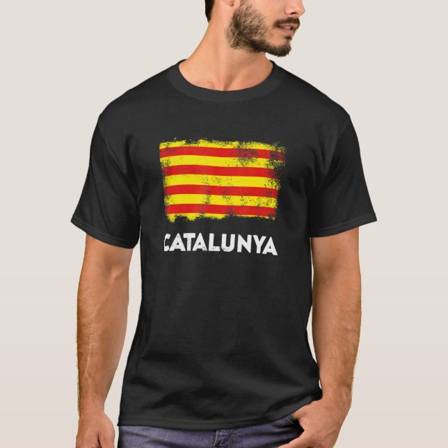 Katalonien-Flagge T-Shirt (Vorderseite)
