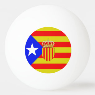 Katalonien-Flagge Tischtennisball
