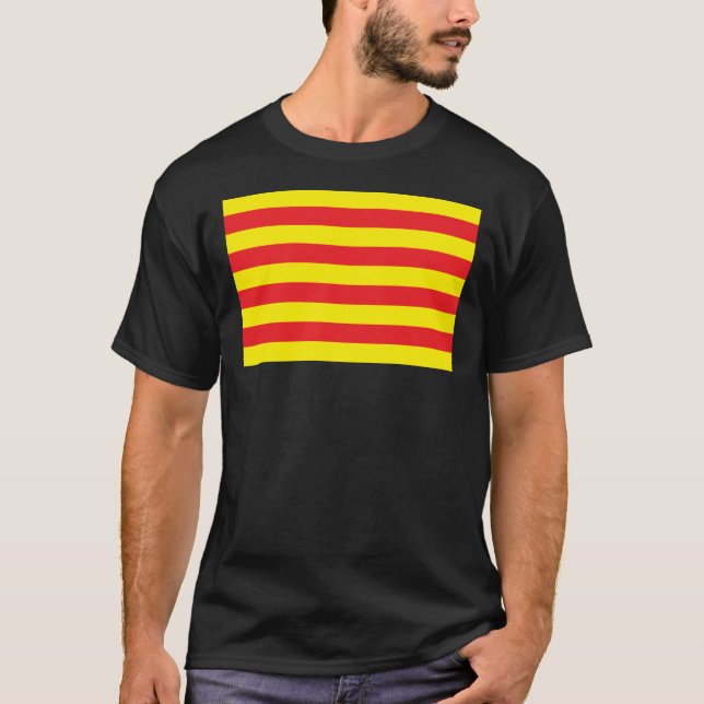 Katalonien-Flaggen-T - Shirt (Vorderseite)