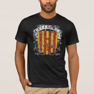 Katalonien Herren dunkles Hemd T-Shirt
